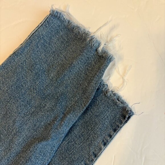 MOTHER Jeans High Waisted Looker Jeans Ankle Fray size 26 - Picture 4 of 9